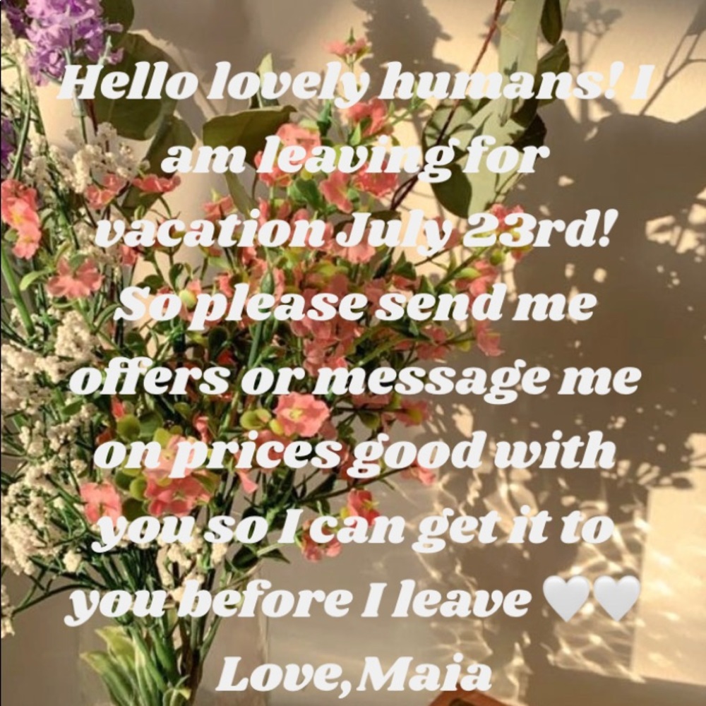 Order with Maia! ☺️ limited time right now! 🥰